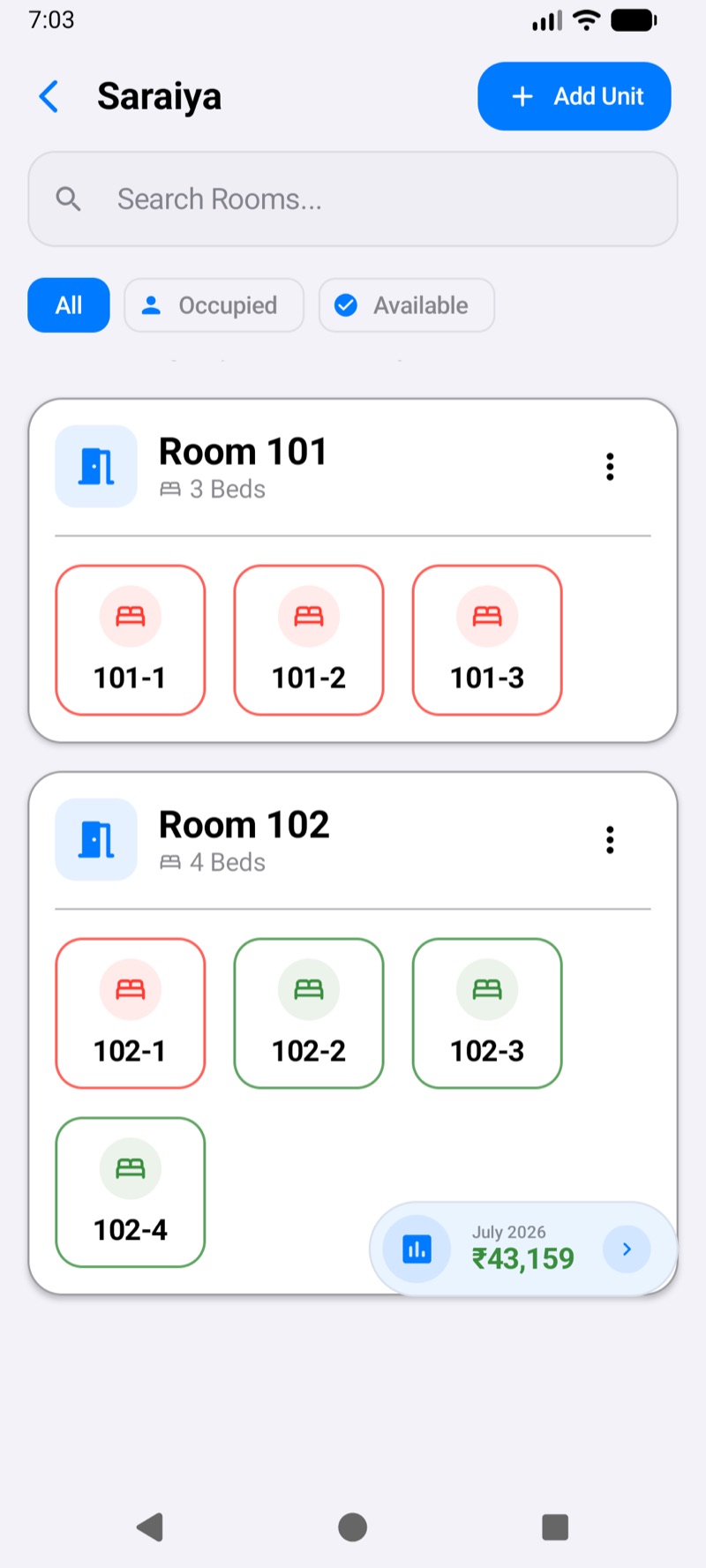 Tenant Management Made Simple interface